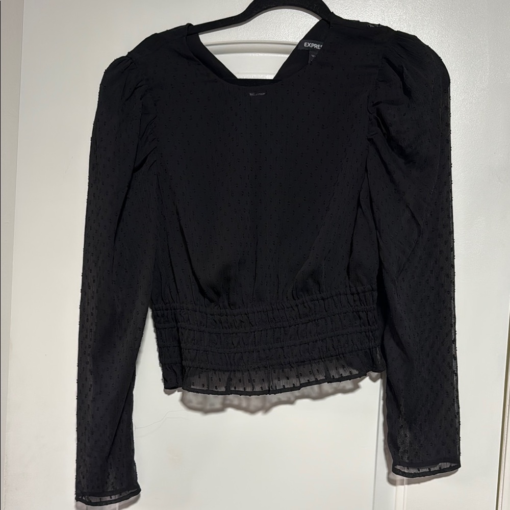 Elegant Black Long Sleeve Top